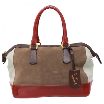Pre-owned Furla Travel Bag In Brown