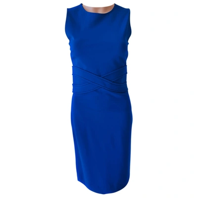 Pre-owned Diane Von Furstenberg Mid-length Dress In Blue