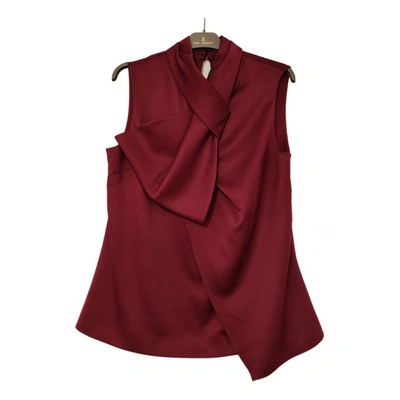 Pre-owned Ted Baker Vest In Burgundy