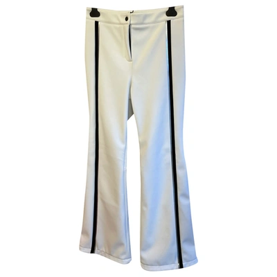 Pre-owned Fendi Large Pants In White