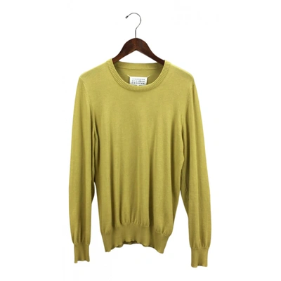 Pre-owned Maison Margiela Wool Sweatshirt In Yellow