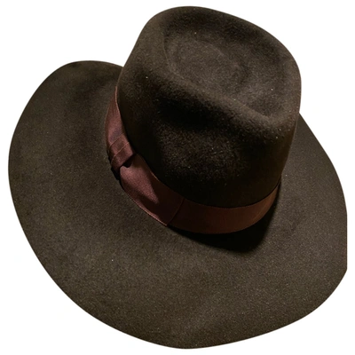 Pre-owned Reinhard Plank Wool Hat In Brown