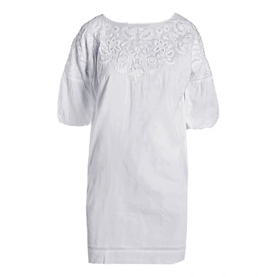 Pre-owned Lauren Ralph Lauren Mini Dress In White