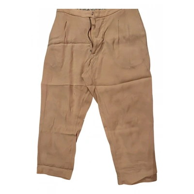 Pre-owned Marni Trousers In Beige