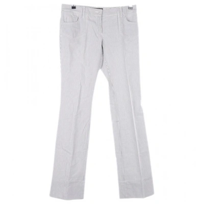 Pre-owned Barbara Bui Trousers In White