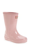 Hunter Girls' Original First Classic Nebula Rain Boots - Walker, Toddler In Foxglove