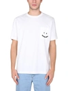 PS BY PAUL SMITH HAPPY T-SHIRT WITH POCKET