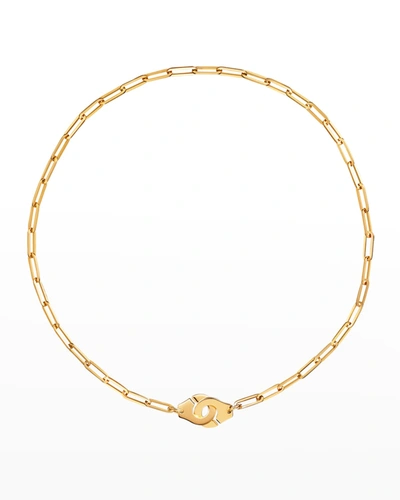 Dinh Van Yellow Gold Menottes R12 Large Chain Necklace In Ylwgold