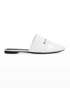Givenchy Woman 4g Flat Mules In White Leather In White