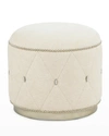 John-richard Collection Diamond Ottoman, Ivory