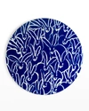 Hunt Slonem Rabbit Run Cobalt Lacquer Placemat