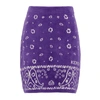 Kenzo Jacquard Viscose Blend Mini Skirt In Purple