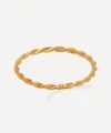 Monica Vinader 18ct Gold Plated Vermeil Silver Corda Skinny Ring In Gold