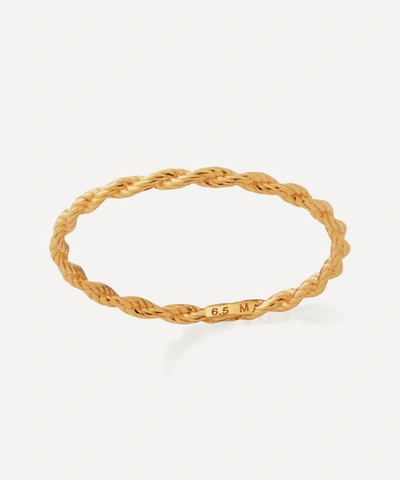 Monica Vinader 18ct Gold Plated Vermeil Silver Corda Skinny Ring