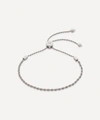 Monica Vinader Silver Corda Fine Chain Friendship Bracelet In Silver