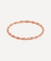 Monica Vinader Corda Recycled 18ct Rose Gold-plated Vermeil Sterling Silver Ring In Rose Gold