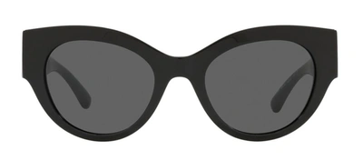 Versace Ve 4408 Gb1/87 Cat Eye Sunglasses In Grey