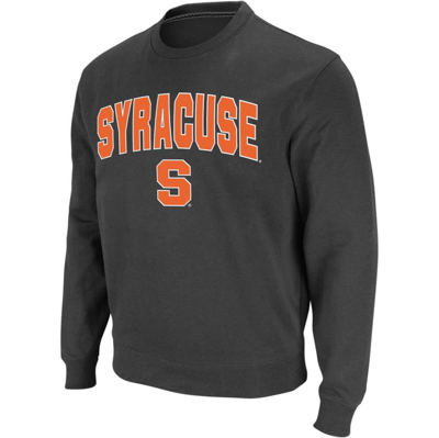 Colosseum Charcoal Syracuse Orange Arch & Logo Crew Neck Sweatshirt