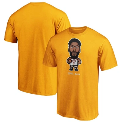 Fanatics Men's Anthony Davis Gold Los Angeles Lakers 2020 Nba Playoffs Star Player T-shirt