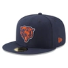 New Era Chicago Bears Custom On-field Basic 59fifty Cap In Navy