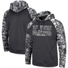 Colosseum Charcoal West Virginia Mountaineers Oht Military Appreciation Digital Camo Pullover Hoodie In Charcoal