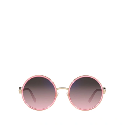 Versace Ve2229 Transparent Pink Sunglasses In .
