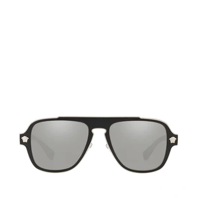 Versace Ve2199 Matte Black Male Sunglasses In .