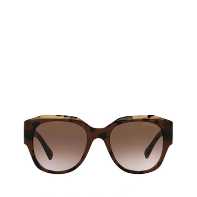 Giorgio Armani Tortoiseshell Oversize-frame Sunglasses In Brown Tortoise