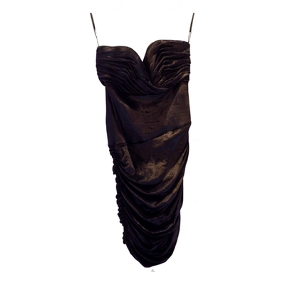 Pre-owned Moschino Mini Dress In Black
