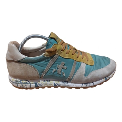 Pre-owned Premiata Cloth Low Trainers In Green