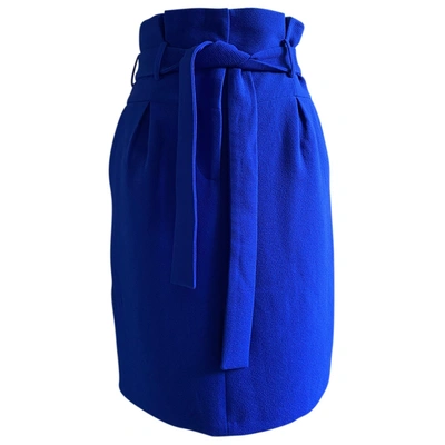 Pre-owned Claudie Pierlot Spring Summer 2019 Mini Skirt In Blue