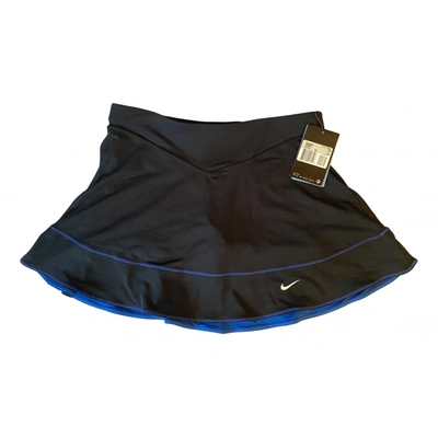 Pre-owned Nike Mini Skirt In Blue