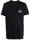 Philipp Plein Skeleton Print T-shirt In Black