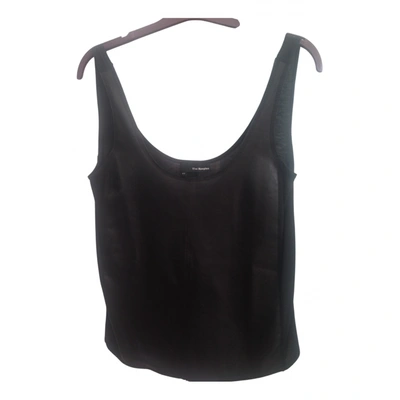 Pre-owned The Kooples Leather Camisole In Black