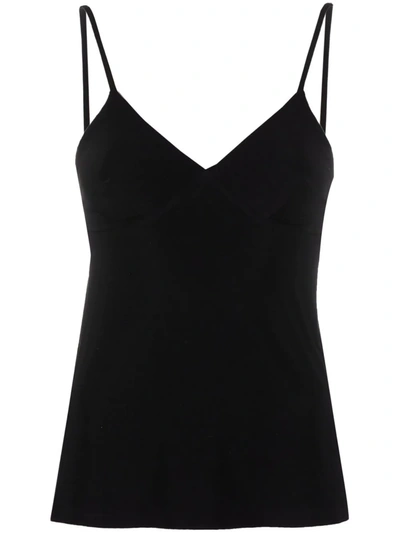 Norma Kamali Spaghetti-strap Top In Black