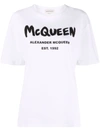 Alexander Mcqueen White Cotton Tops & T-shirt In White