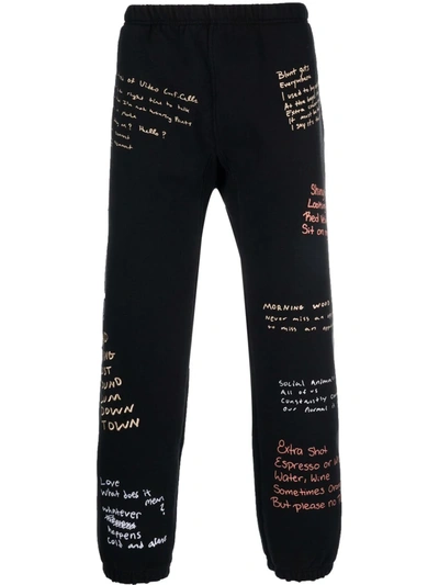 Pleasures Sketch-style Print Trousers In Black