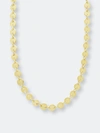 Sterling Forever Mini Round Disk Chain Necklace In Gold