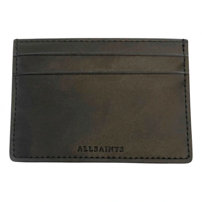 Pre-owned Allsaints Leather Small Bag In Black