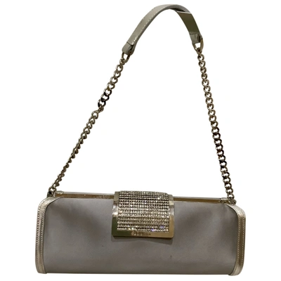Pre-owned Baldinini Silk Handbag In Grey