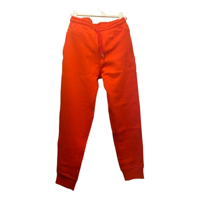 Pre-owned Rabanne Trousers In Red
