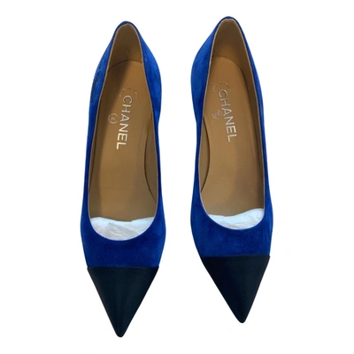 Pre-owned Chanel Heels In Blue