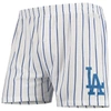 Concepts Sport Men's White Los Angeles Dodgers Vigor Boxer Shorts In White