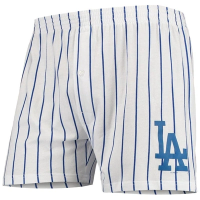 Concepts Sport Men's White Los Angeles Dodgers Vigor Boxer Shorts