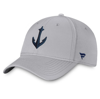 FANATICS FANATICS BRANDED GRAY SEATTLE KRAKEN SECONDARY LOGO FLEX HAT