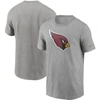 NIKE NIKE HEATHERED GRAY ARIZONA CARDINALS PRIMARY LOGO T-SHIRT