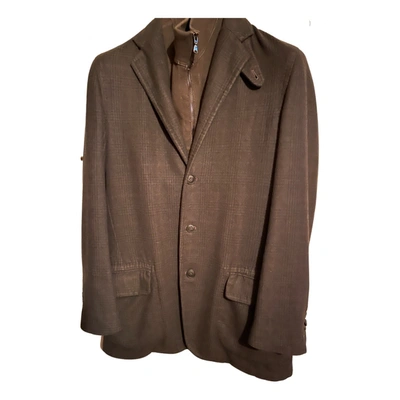 Pre-owned Corneliani Cashmere Vest In Brown