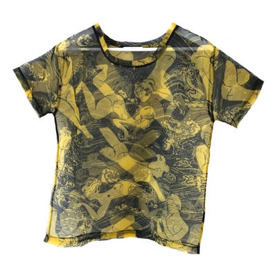 Pre-owned Carven T-shirt In Yellow
