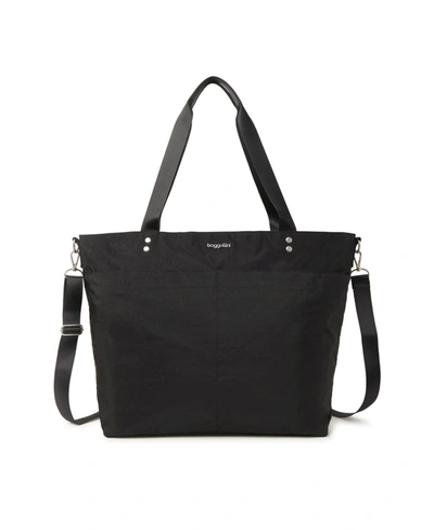 Backstage Baggallini Large Carryall Tote In Black - Nylon