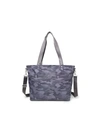 Baggallini Medium Carryall Tote In Dark Gray Camo Print - Polyester